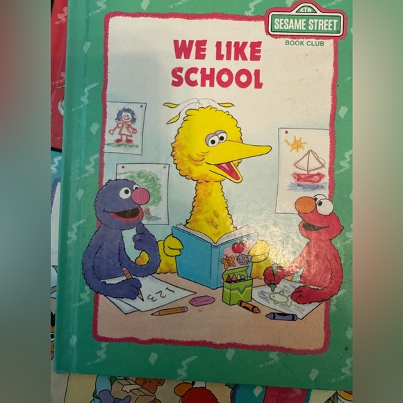 Lot of 8 90’s Sesame Street Children's Book Club Large Hardcover - Picture 3 of 10